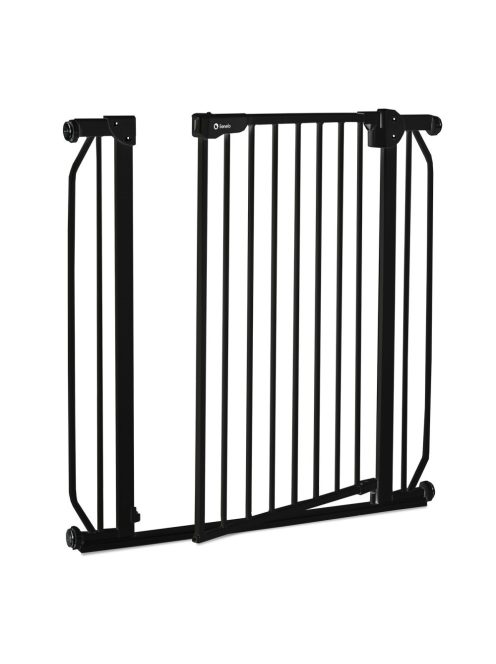 Lionelo Truus Slim biztonsági ajtórács - Black Onyx (75-105 cm) 2 db toldóval!