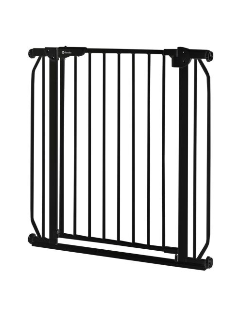Lionelo Truus Slim biztonsági ajtórács - Black Onyx (75-105 cm) 2 db toldóval!