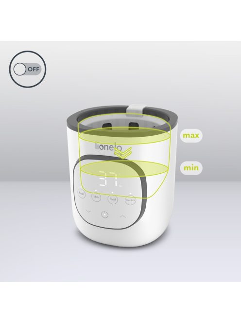 Lionelo Thermup 5in1 cumisüveg melegítő és sterilizáló - White