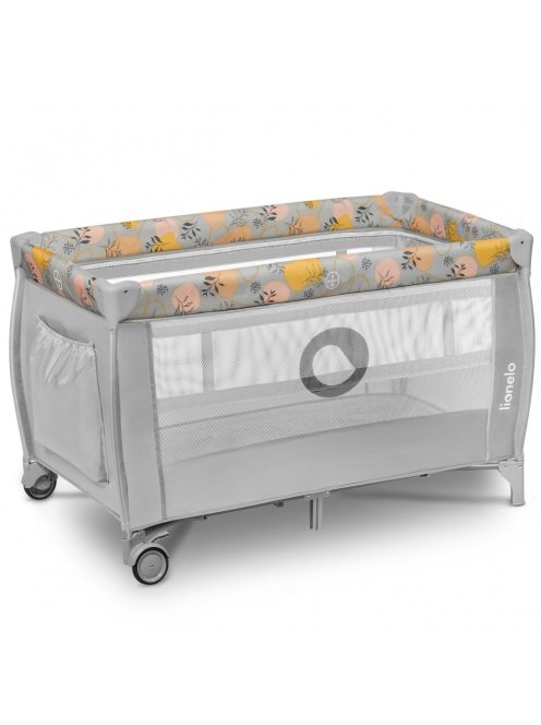 Lionelo Stefi Plus kétszintes utazóágy - Pink Yellow