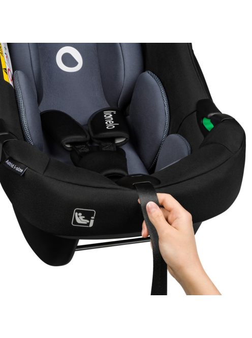Lionelo Astrid i-Size babahordozó (40-87 cm) - Black Grey