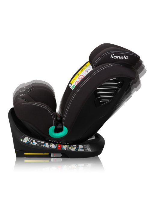 Lionelo Bastiaan One I-Size 360°-ban forgatható ISOFIX gyermekülés (40-150 cm) - Black Carbon