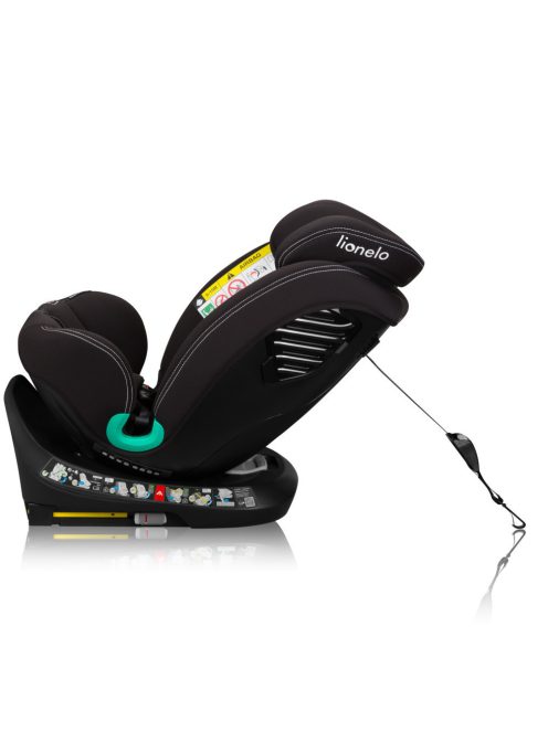Lionelo Bastiaan One I-Size 360°-ban forgatható ISOFIX gyermekülés (40-150 cm) - Black Carbon