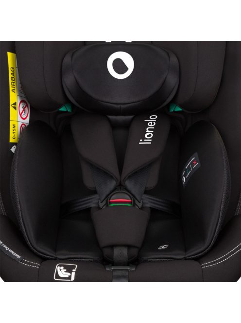 Lionelo Bastiaan One I-Size 360°-ban forgatható ISOFIX gyermekülés (40-150 cm) - Black Carbon