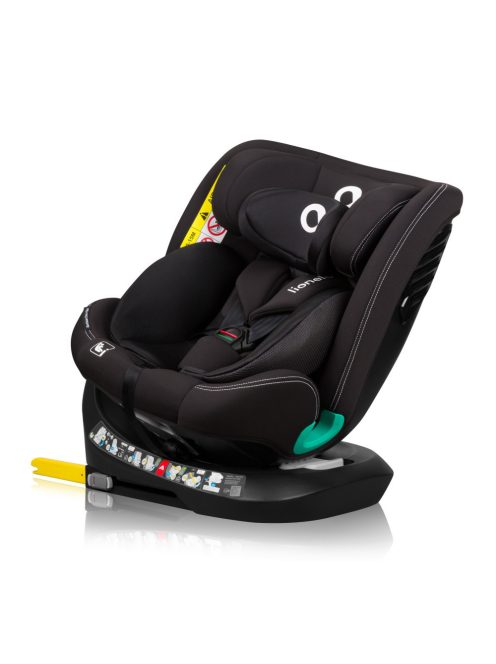 Lionelo Bastiaan One I-Size 360°-ban forgatható ISOFIX gyermekülés (40-150 cm) - Black Carbon