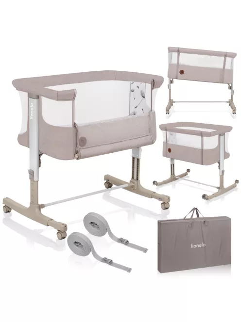 Lionelo Aurora 3in1 babaöböl, babaágy és bölcső - Beige Cappuccino