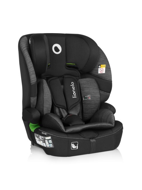 Lionelo Billy FWF I-Size ISOFIX gyermekülés 76-150cm - Black Grey