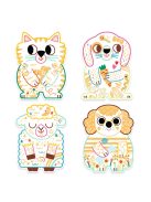 Djeco: Design by Meglepetés színező - Háziállatok - Domestic animals