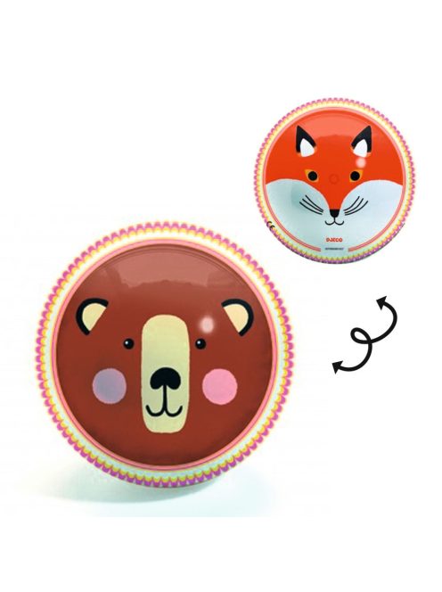 Djeco Gumilabda, ∅ 22 cm - Medve és róka - Bear & Fox Ball