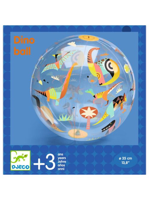 Djeco Felfújható labda, ∅ 35 cm - Dínós labda - Dino ball