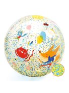 Djeco Felfújható labda, Ø 35 cm - Csörgő zörgő labda - Bubbles ball