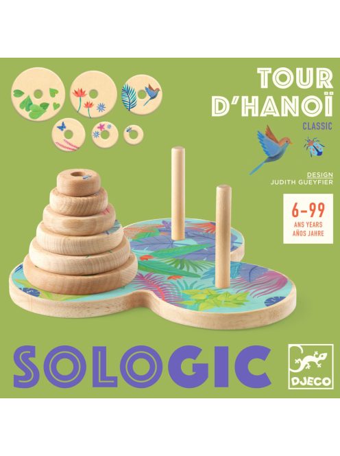 Djeco Logikai játék - Toronyépítő - Tour d'Hanoï