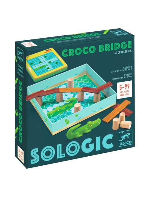 Djeco Logikai játék - Hídverő - Croco Bridge