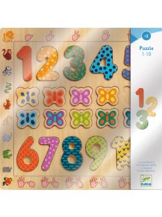 Djeco Formaillesztő, formaberakó - 1-től 10-ig kirakó