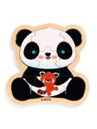 Djeco Fa puzzle, 9 darabos - Panda