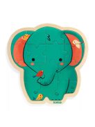 Djeco Fa puzzle - Elefánt, 14 db-os - Puzzlo Elephant