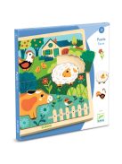 Djeco Formaillesztő, formaberakó - Tanyasi állatok - Puzzlo farm