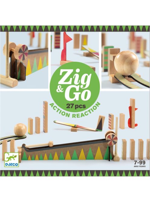 Djeco Építőjáték - Sokasodó 27 db - Zig & Go 