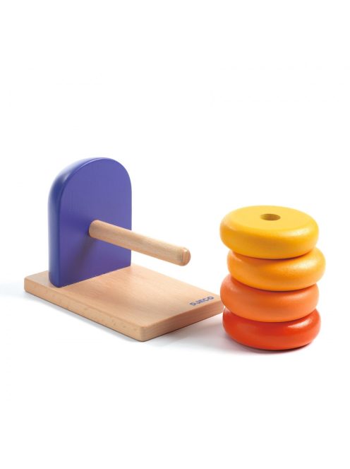 Djeco Formaillesztő - Pingvin 4 kerékkel - Penguin Basic
