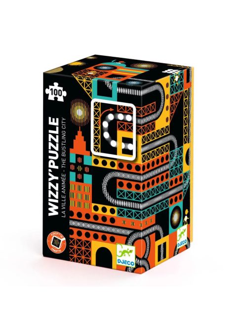 Djeco Optikai puzzle, Városi nyüzsgés, 100 db