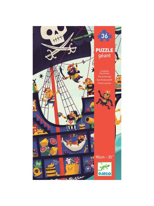 Djeco Óriás puzzle - Kalózhajó - The pirate ship