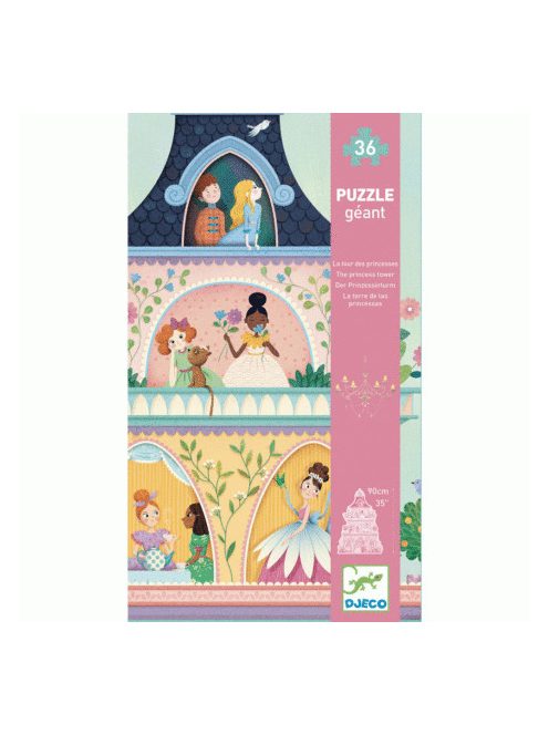 Djeco Óriás puzzle - A hercegnők kastélytornya, 36 db-os - The princess tower