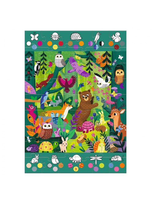 Djeco Megfigyeltető puzzle - Erdőben, 54 db-os - Observation forest