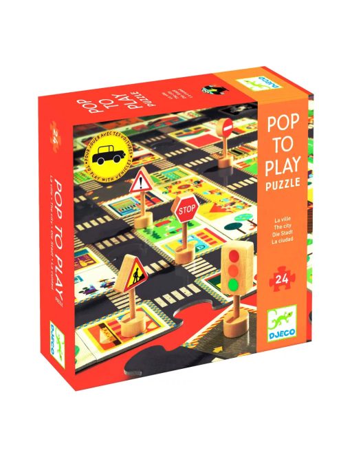 Djeco Óriás puzzle, A város, 24 db