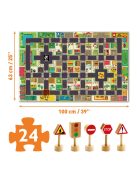 Djeco Óriás puzzle, A város, 24 db