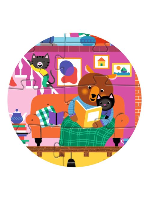 Djeco Óriás puzzle - A Kisbarátok Háza, 36 db-os - The Little Buddies' House