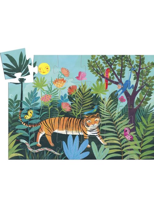 Djeco Formadobozos puzzle - A tigris sétája - The tiger's walk