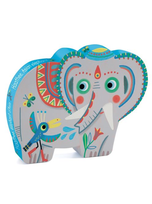 Djeco Formadobozos puzzle - Haathee, Asian elephant - 24pcs