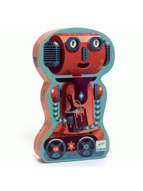 Djeco Formadobozos puzzle - Bobirobi - Bob the robot 36 pcs