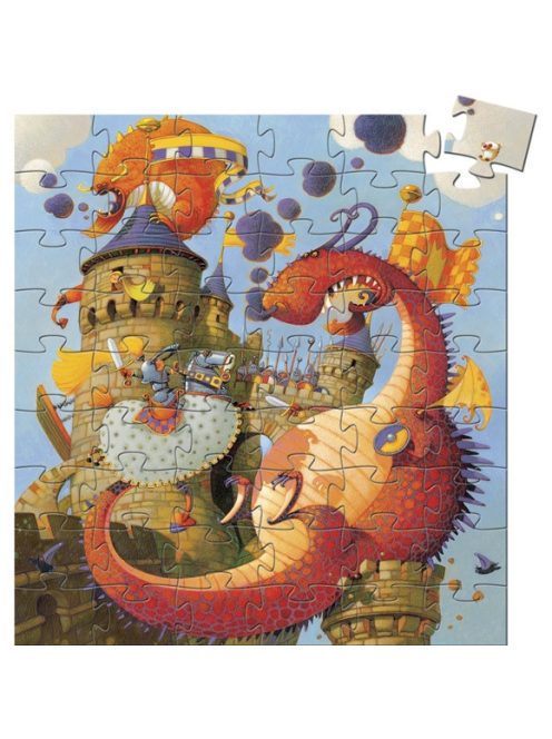 Djeco Formadobozos puzzle - Vaillant és a sárkány