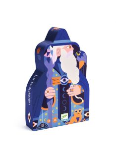 Djeco Formadobozos puzzle - Varázsló varázspálcával