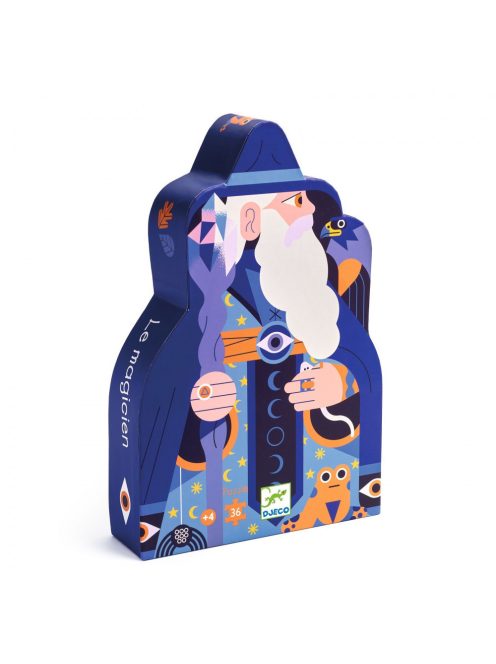 Djeco Formadobozos puzzle - Varázsló varázspálcával
