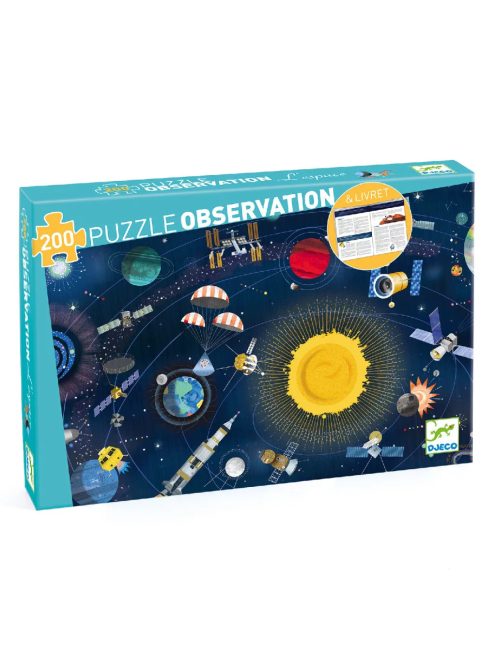 Djeco Megfigyeltető puzzle - A világűr, 200 db