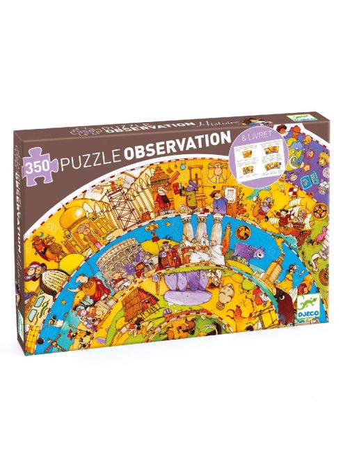 Djeco Megfigyeltető puzzle, történelem - spirál puzzle