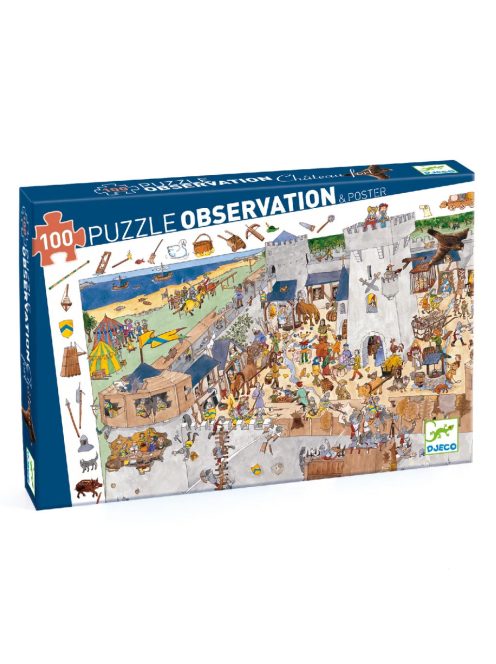 Djeco Megfigyeltető puzzle - Bevehetetlen vár