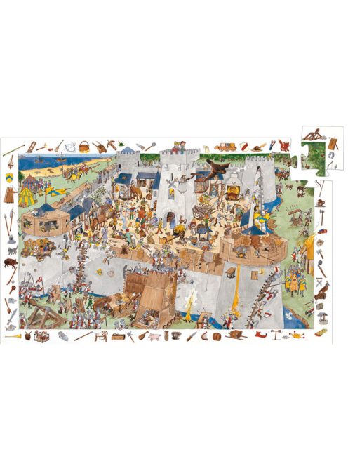 Djeco Megfigyeltető puzzle - Bevehetetlen vár