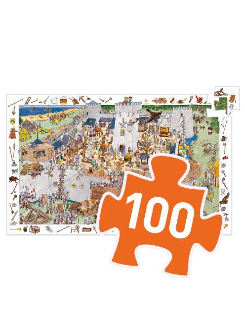 Djeco Megfigyeltető puzzle - Bevehetetlen vár