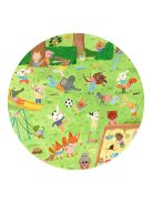 Djeco Megfigyeltető puzzle - Kisbarátok a kertben, 35 db-os - Little friends' garden