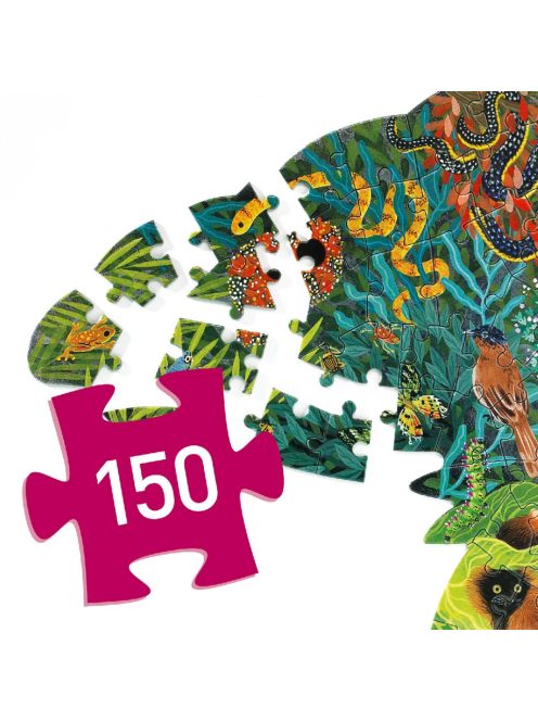 Djeco Művész puzzle, Kaméleon