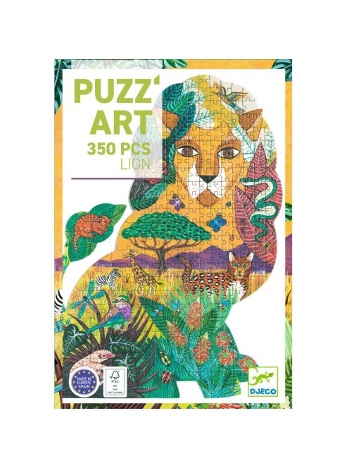 Djeco Művész puzzle - Oroszlán, 350 db-os - Lion
