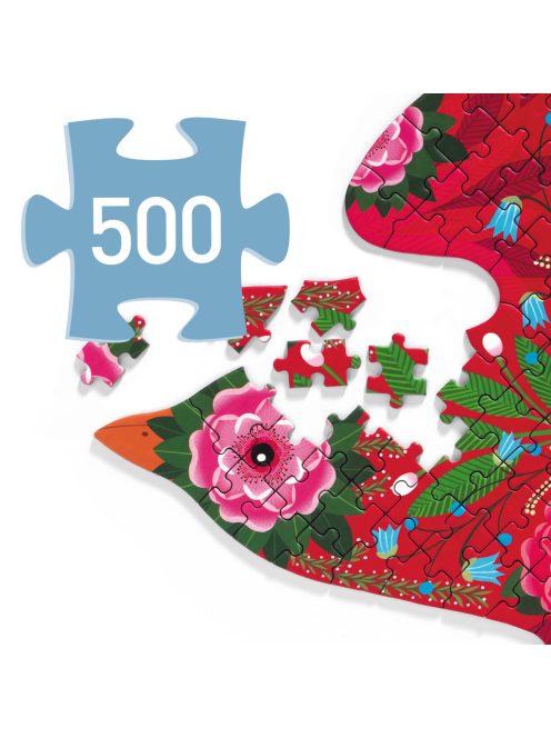 Djeco Művész puzzle - Madár, 500 db-os - Bird