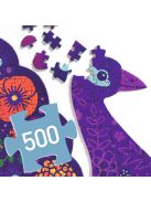 Djeco Művész puzzle - Páva, 500 db-os - Peacock