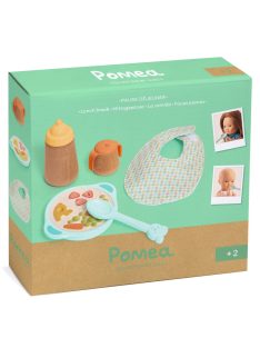   Djeco: Pomea Játékbaba kiegészítő, babaetetés - Ebédidő - Lunch break