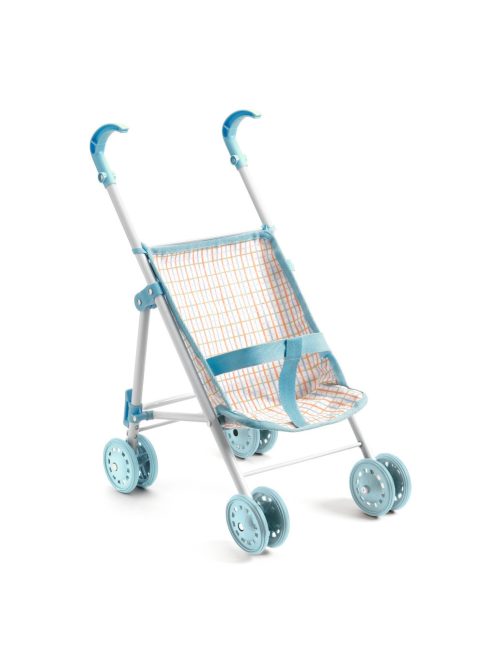 Djeco: Pomea Babakocsi - Kékes, 44 cm - Stroller - 44 cm