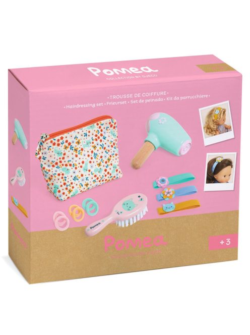 Djeco: Pomea Játékbaba kiegészítő, szépítkezés - Baba fodrászkészlet - Hairdressing set