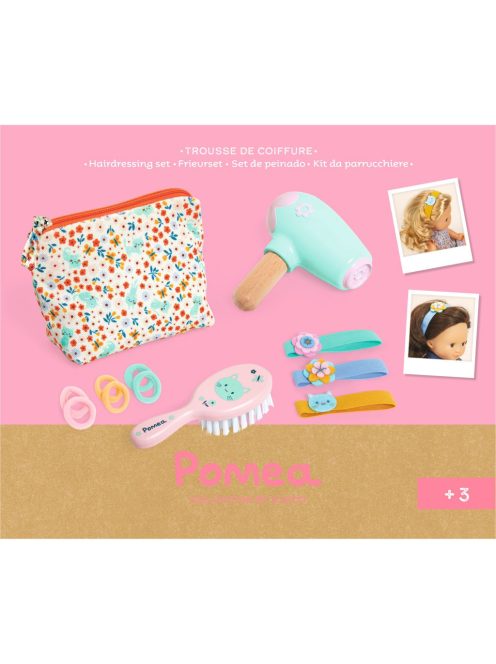 Djeco: Pomea Játékbaba kiegészítő, szépítkezés - Baba fodrászkészlet - Hairdressing set